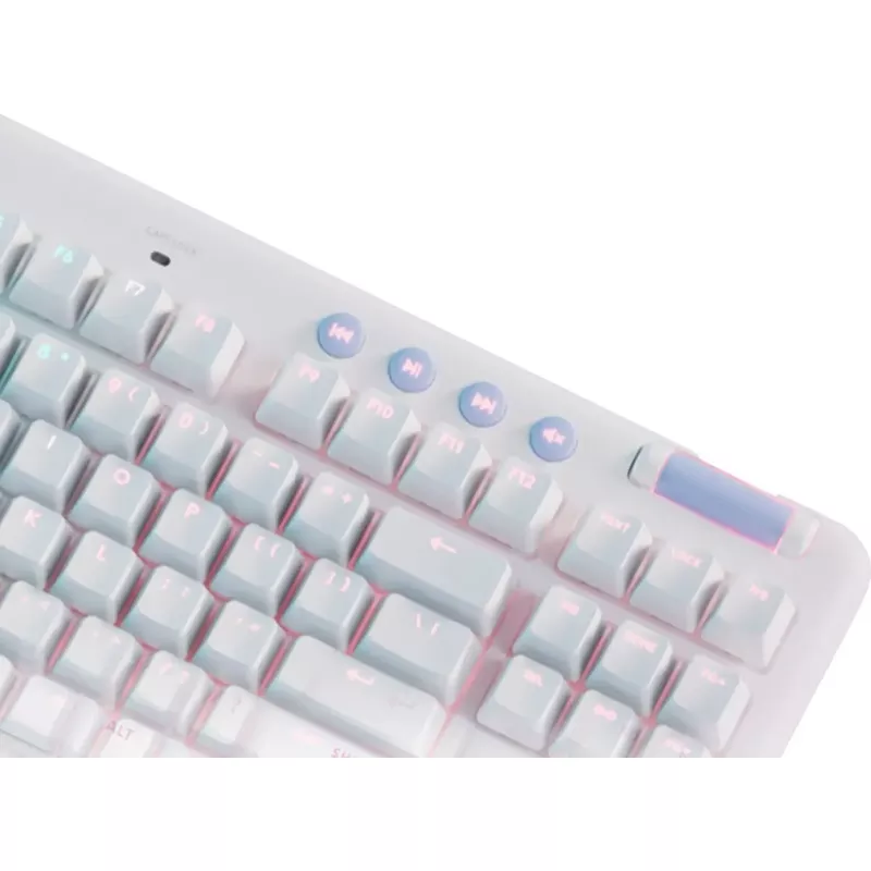 Logitech - G715 Aurora Collection TKL Wireless Mechanical Tactile Switch Gaming Keyboard for PC/Mac with Palm Rest Included - White Mist