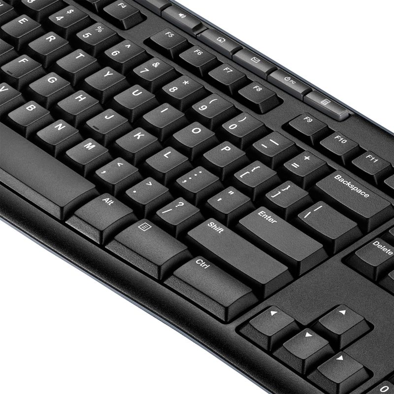 Alt View Zoom 19. Logitech - MK270 Full-size Wireless Membrane Keyboard and Mouse Bundle for Windows - Black