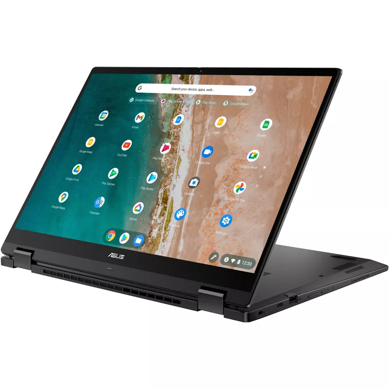 ASUS Chromebook Plus CX5601 16" 2-in-1 Touchscreen Laptop with Google AI - Intel Core i3 - 8GB Memory - 128GB SSD - Gray