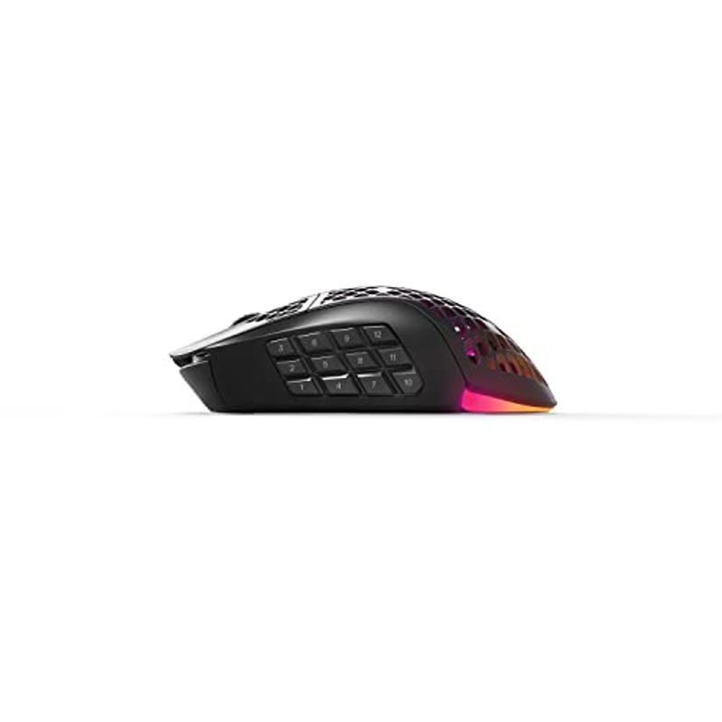 SteelSeries Aerox 9 Wireless Gaming Mouse with 6.5' Cable and 16 Programmable Buttons
