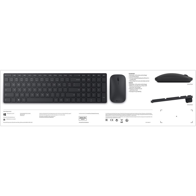 Alt View Zoom 12. Microsoft - Designer Bluetooth Wireless Keyboard and Mouse Bundle - Black
