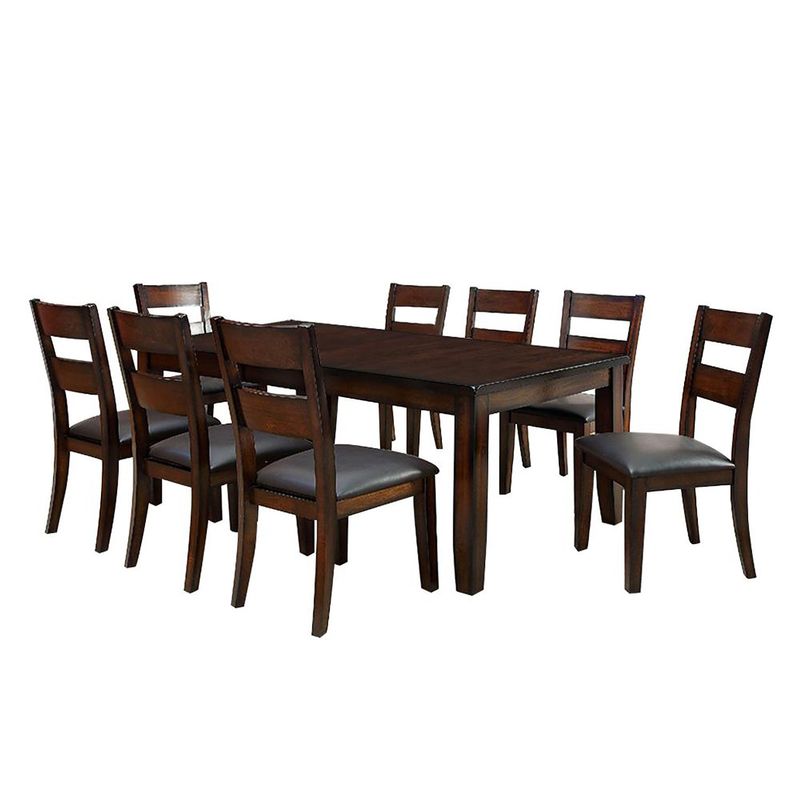 Rectangular Dining Set in Dark Cherry - 7-Piece Sets - Dark Cherry