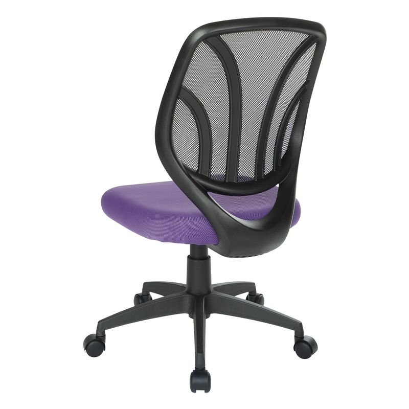 Work Smart Screen Back Armless Task Chair - Orange
