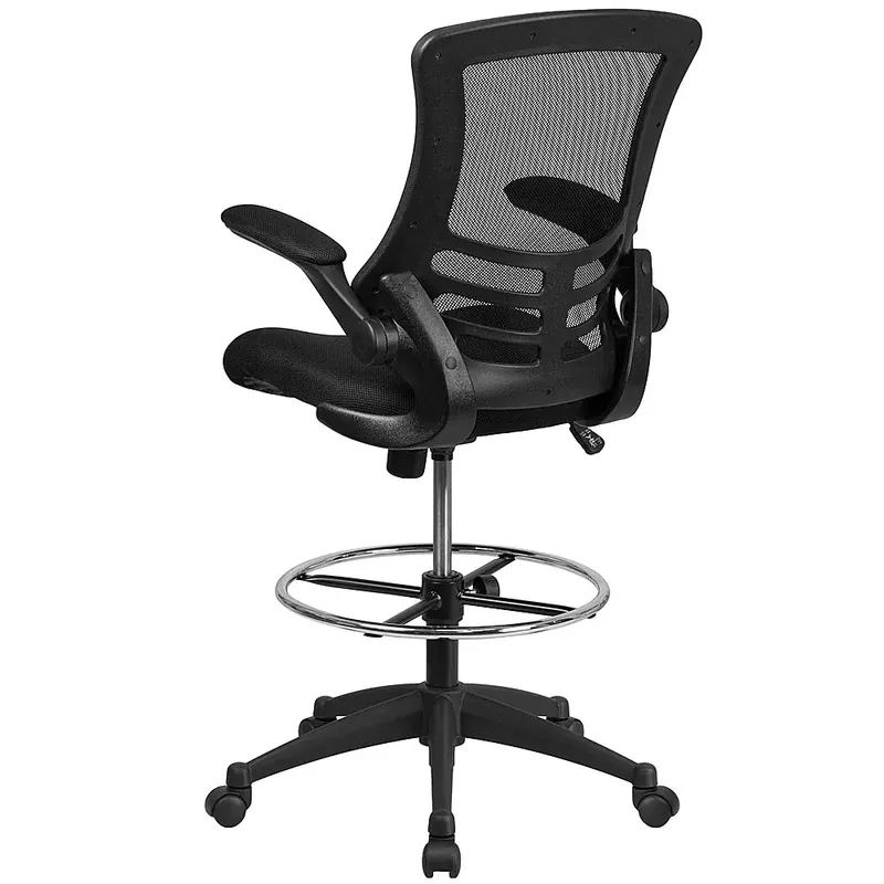 Alamont Home - Kelista Contemporary Mesh Drafting Stool - Black