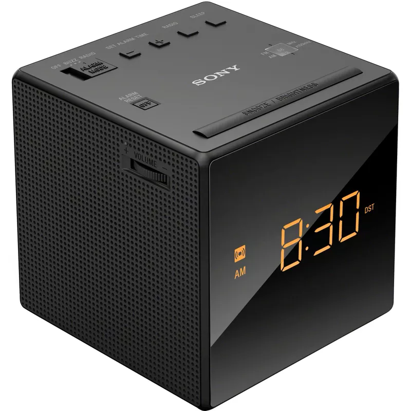 Sony - ICF-C1 Radio Alarm Clock - Black