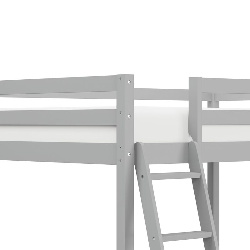 Caspian Full Loft Bed and Desk - White - Full