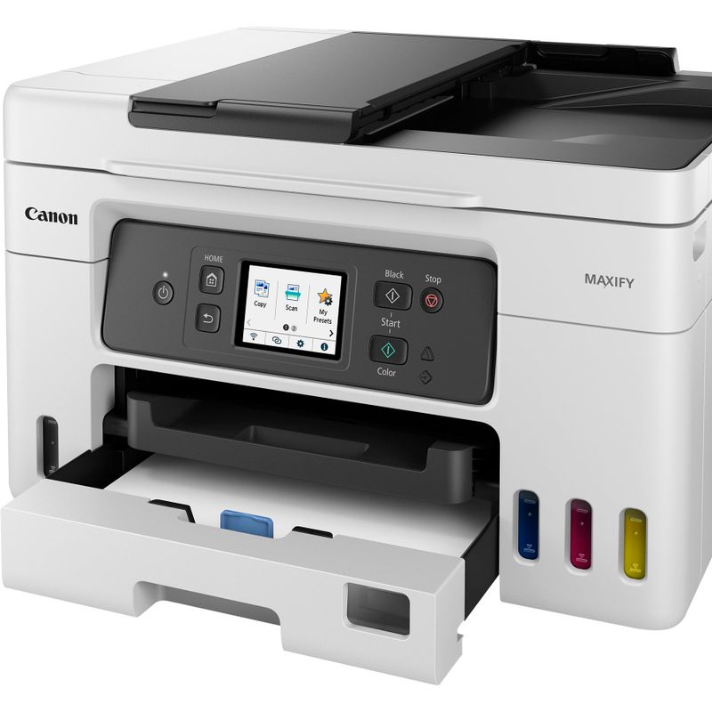 Alt View Zoom 1. Canon - MAXIFY MegaTank GX4020 Wireless All-In-One Inkjet Printer with Fax - White