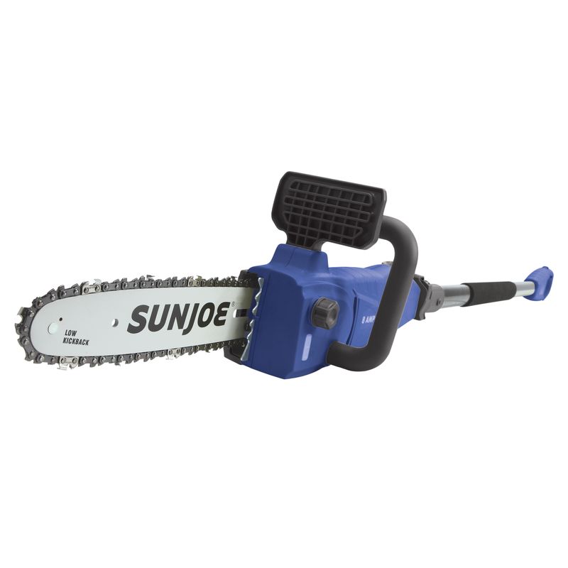 Sun Joe SWJ807E-SJB Electric Convertible Pole Chain Saw | 10 inch | 8.0 Amp (Blue)