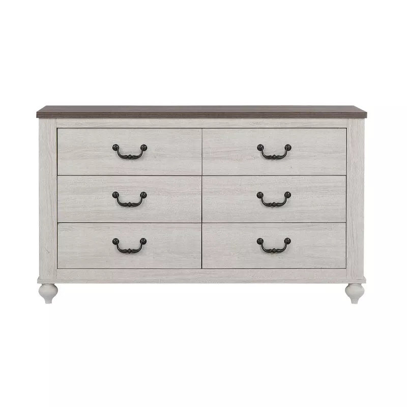 Stillwood 6-drawer Dresser Vintage Linen