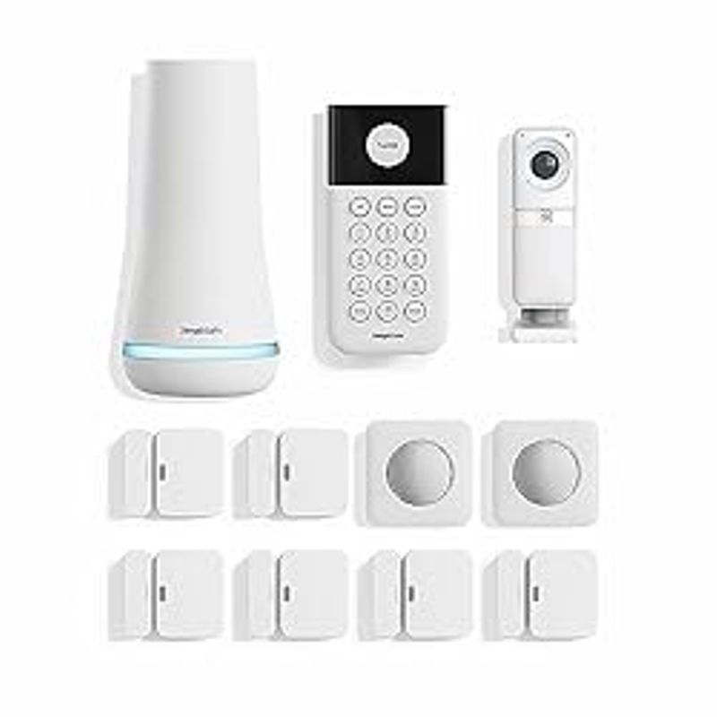 SimpliSafe 11 Piece Wireless Home Security System Gen 3 with Wireless Indoor HD Security Camera - Optional 24/7 Professional Monitoring -...