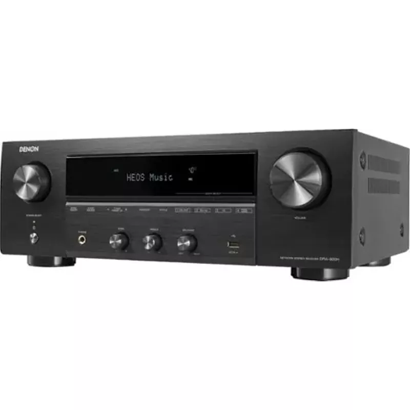 Denon - DRA-900H 100W 2.2-Ch. Bluetooth Capable with HEOS 8K Ultra HD HDR Compatible Stereo Receiver with Alexa - Black