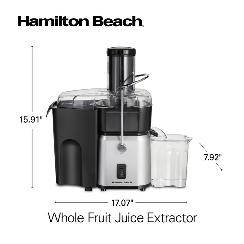 Hamilton Beach Whole Fruit Juice Extractor - Silver