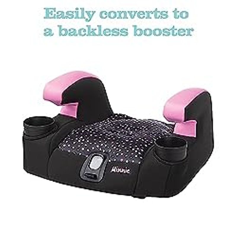 Disney Baby Disney MagicSquad 3-in-1 Harnessed Booster Car Seat, Minnie Dot Party