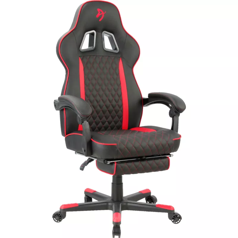 Arozzi - Mugello Special Edition Gaming Chair with Footrest - Red