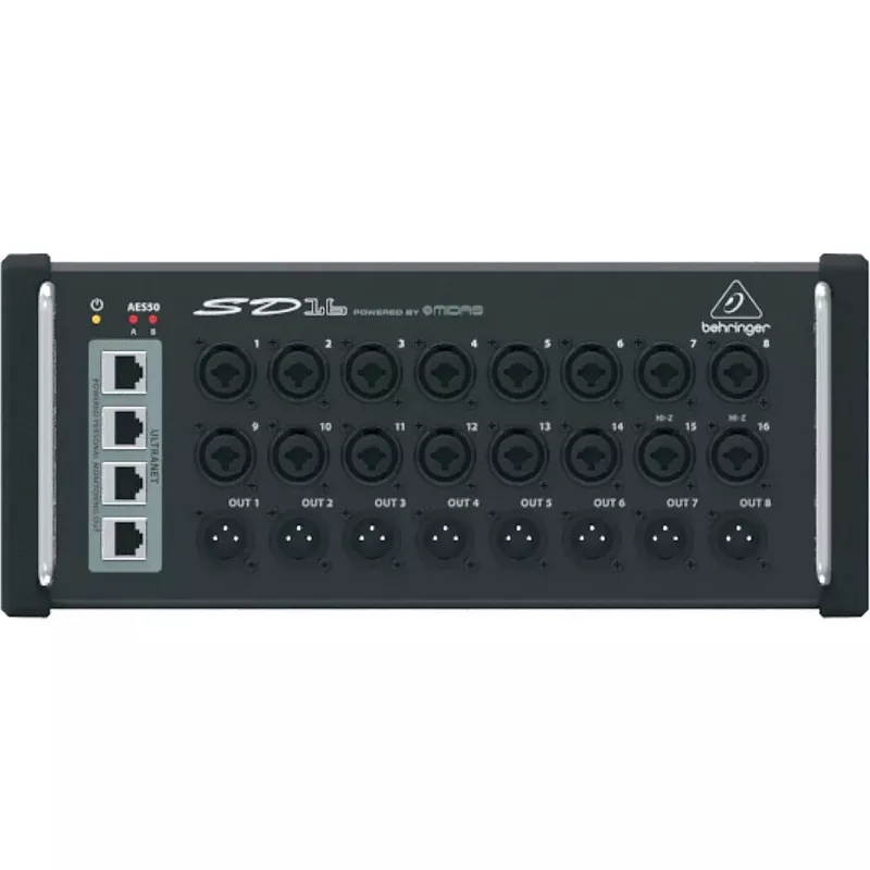 Behringer SD16 I/O Stage Box with 16x Remote-Controllable MIDAS Preamps