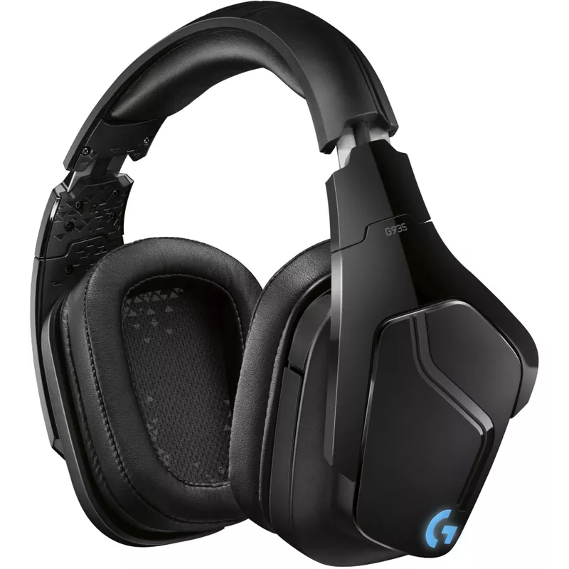 Logitech - G935 Wireless Gaming Headset for PC - Black/Blue