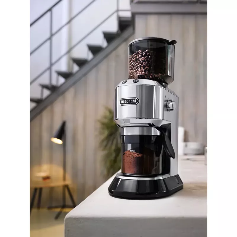 De'Longhi - Dedica Conical Burr Grinder with 14-Cup Grinding Capability