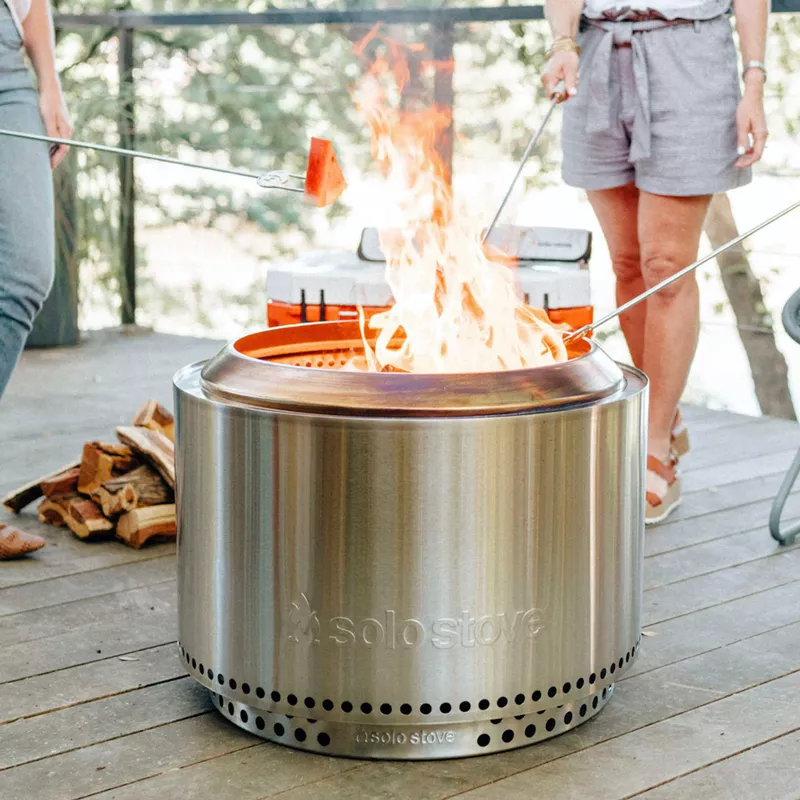 Solo Stove - Yukon + Stand & Shelter 2.0 Bundle - Stainless Steel