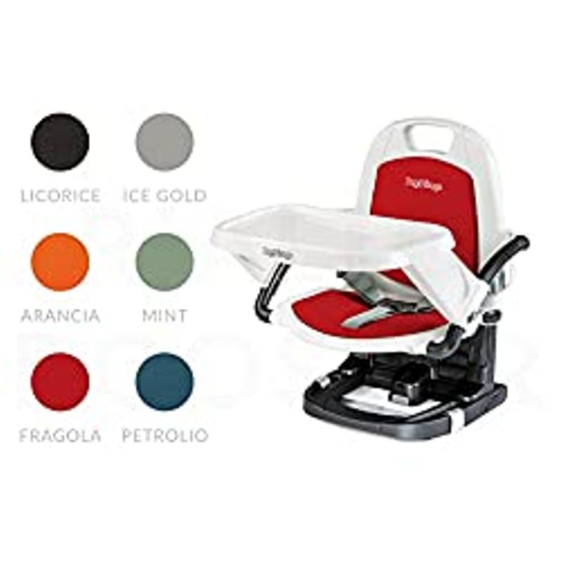 Peg Perego Rialto - Booster Seat - Suitable for Children 6 Months and Up - Made in Italy - Fragola (Red)