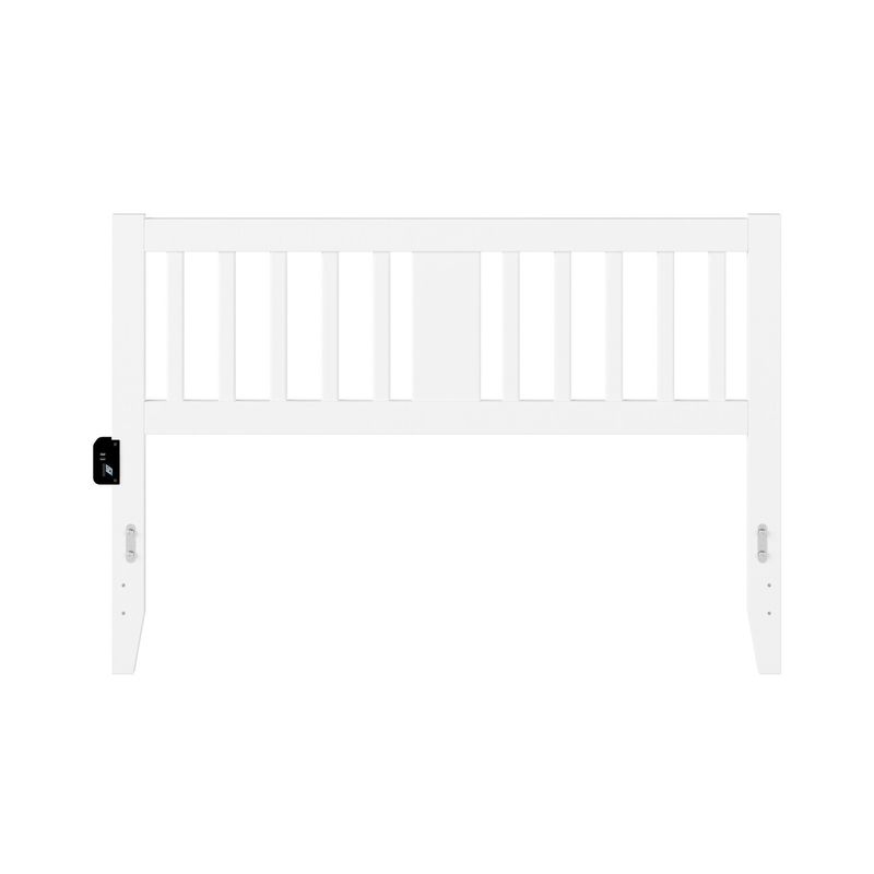 Tahoe Headboard with USB Turbo Charger - White - Full