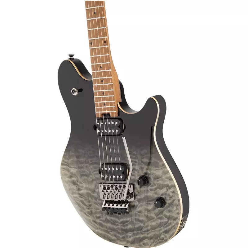 EVH Wolfgang WG Standard Electric Guitar. QM, Baked Maple FB, Black Fade