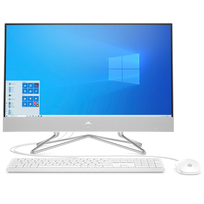HP 24-dd0010 23.8" Full HD All-In-One Desktop Computer, AMD Athlon Silver 3050U 2.3GHz, 8GB RAM, 256GB SSD, Windows 10 Home, Free Upgrade...