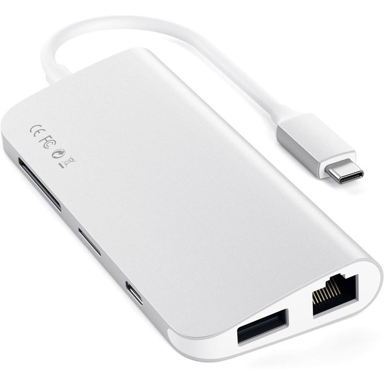 Satechi USB Type-C Multimedia Adapter, Silver