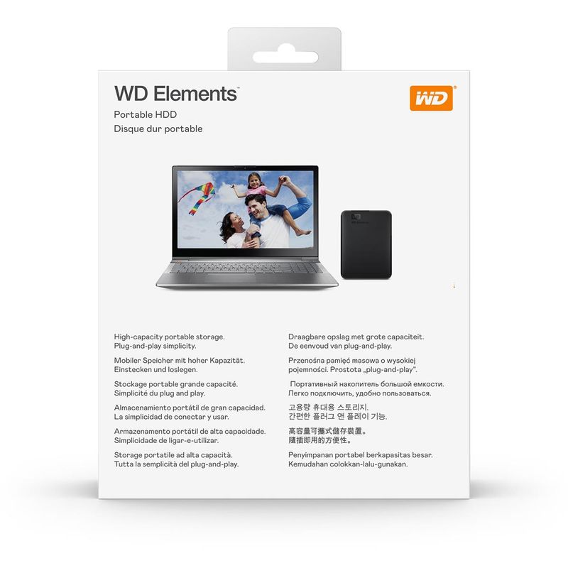 WD Elements 5TB USB 3.0 Portable External Hard Drive