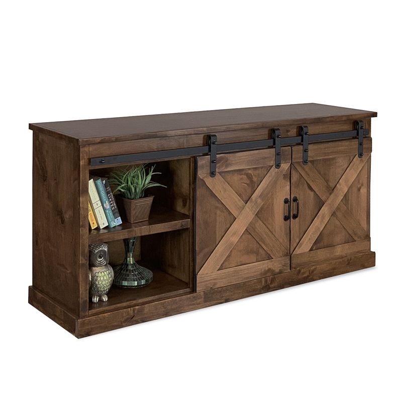 The Gray Barn Sycamore Rise Farmhouse Wood 66-inch TV Console - Aged Whiskey