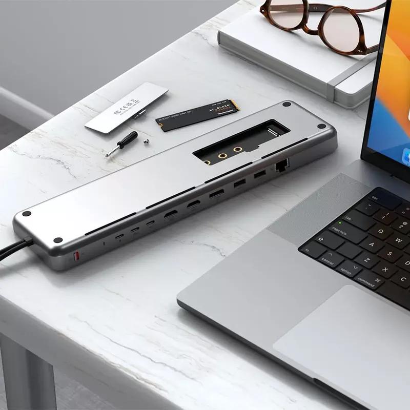 Satechi Dual Dock Stand with NVMe SSD Enclosure