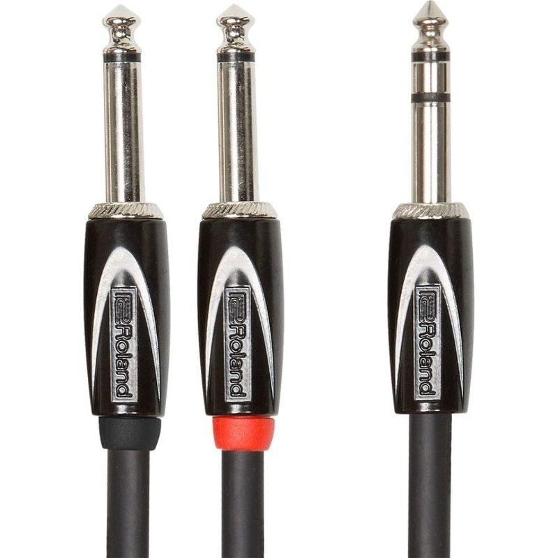 Roland Splitter Interconnect Cable, TRS to Dual 1/4-inch, 5' - N/A - N/A/Black - Recording Equipment - Musician/Entertainer/Techie
