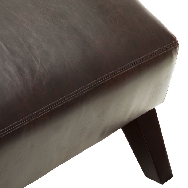 Finlay Leather Chaise Lounge by Christopher Knight Home - Finlay Brown Chaise Lounge