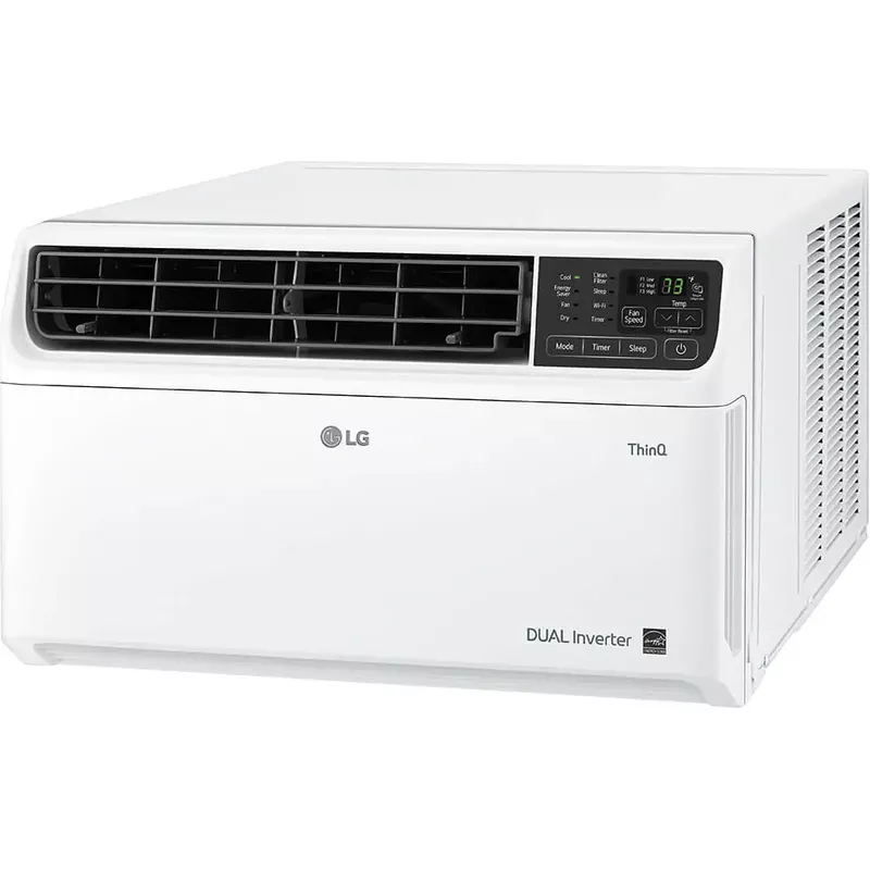 LG - 8,000 BTU Dual Inverter Smart Window Air Conditioner - White