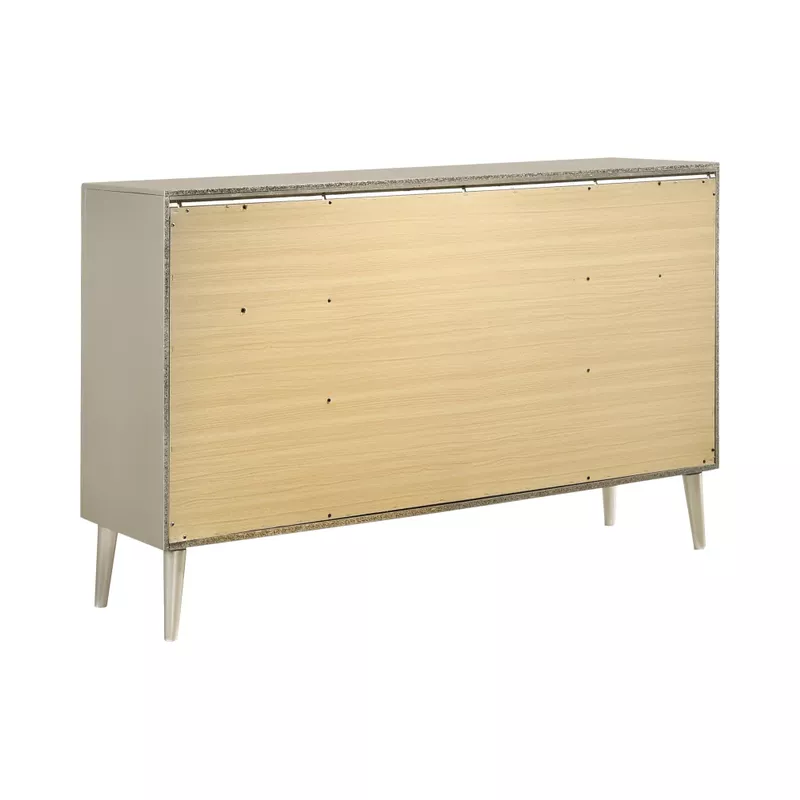 Ramon 6-drawer Dresser Metallic Sterling