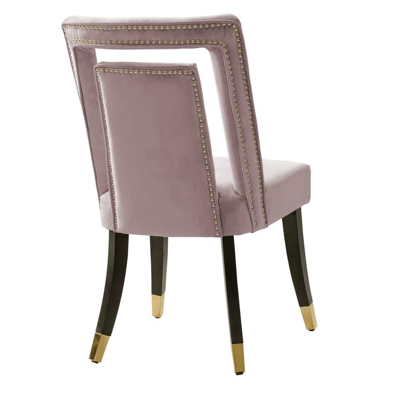 Gracewood Hollow Dhruv Velvet Dining Chairs (Set of 2) - N/A - Silver