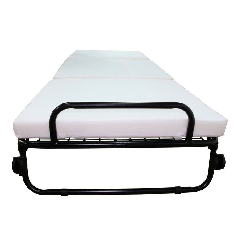 Rent to own Folding Sofa Ottoman Lounge Bed Sleeper Cream