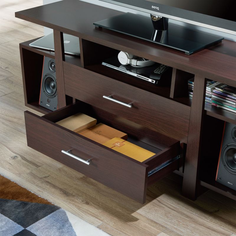 Furniture of America Regina Modern Multi-Storage 59-inch TV Stand - Espresso