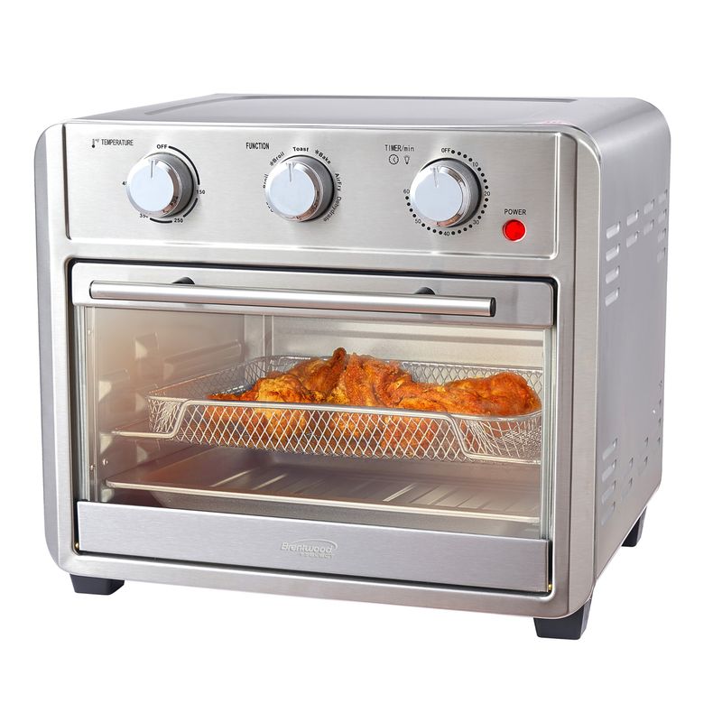 Brentwood 24 Quart Convection Air Fryer Toaster Oven - Silver