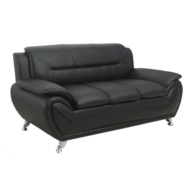 Michael Segura Modern Upholstered Sofa and Chair Living Room Set - Grey