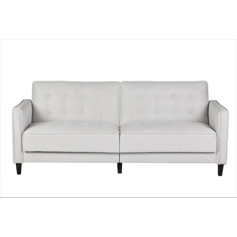 Mid Century Garratt Velvet Upholstered Living Room Sofa Bed - Grey