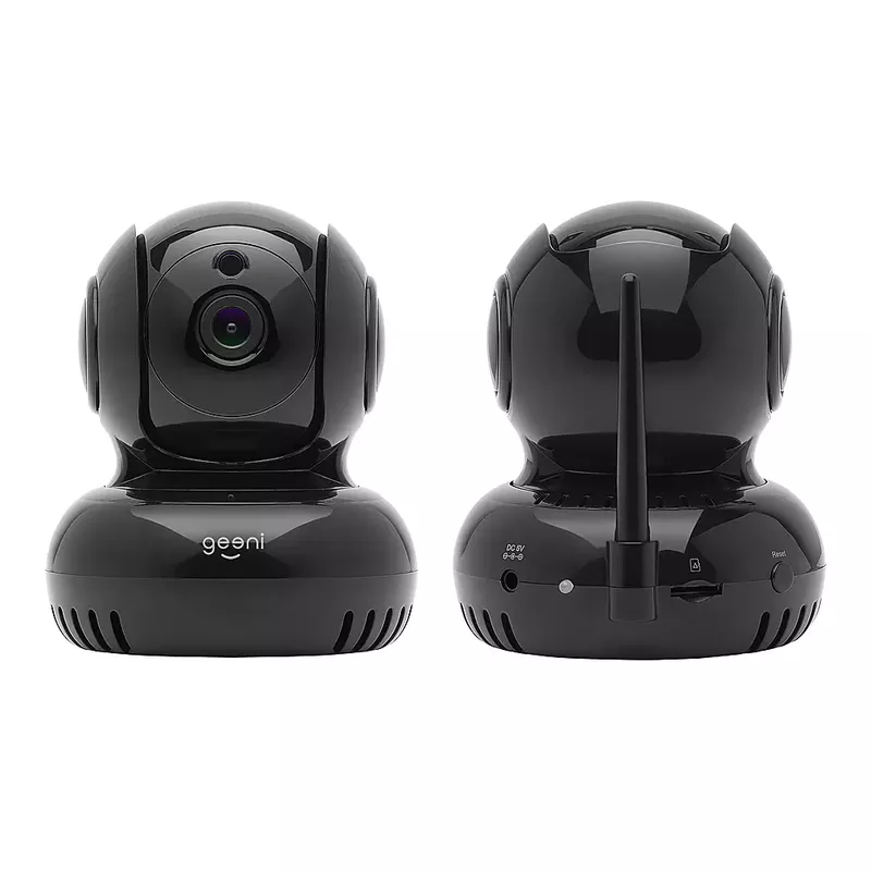 Geeni - Pan and Tilt Indoor Wi-Fi Wireless Network Surveillance Camera - Black