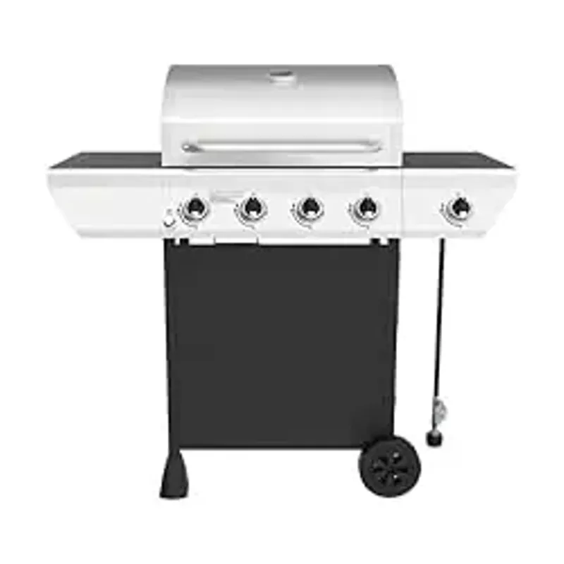 Nexgrill - 4 Burner + Side Burner Cart Gas Grill - Black