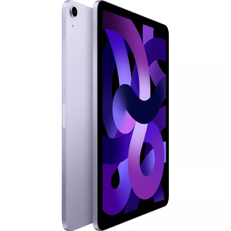 Apple - 10.9-Inch iPad Air - Latest Model - (5th Generation) with Wi-Fi - 64GB - Purple With Black Case Bundle