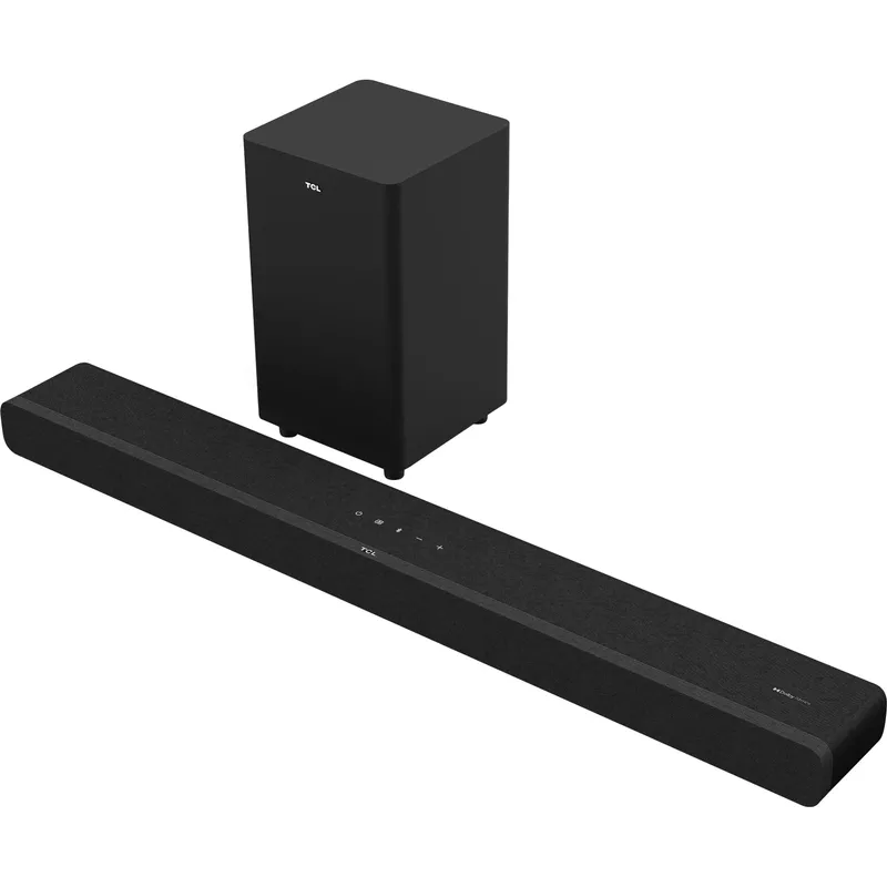 TCL - Alto 8 Plus 2.1.2 Channel Dolby Atmos Sound Bar with Wireless Subwoofer, Bluetooth – TS8212-NA, 39-inch - Black