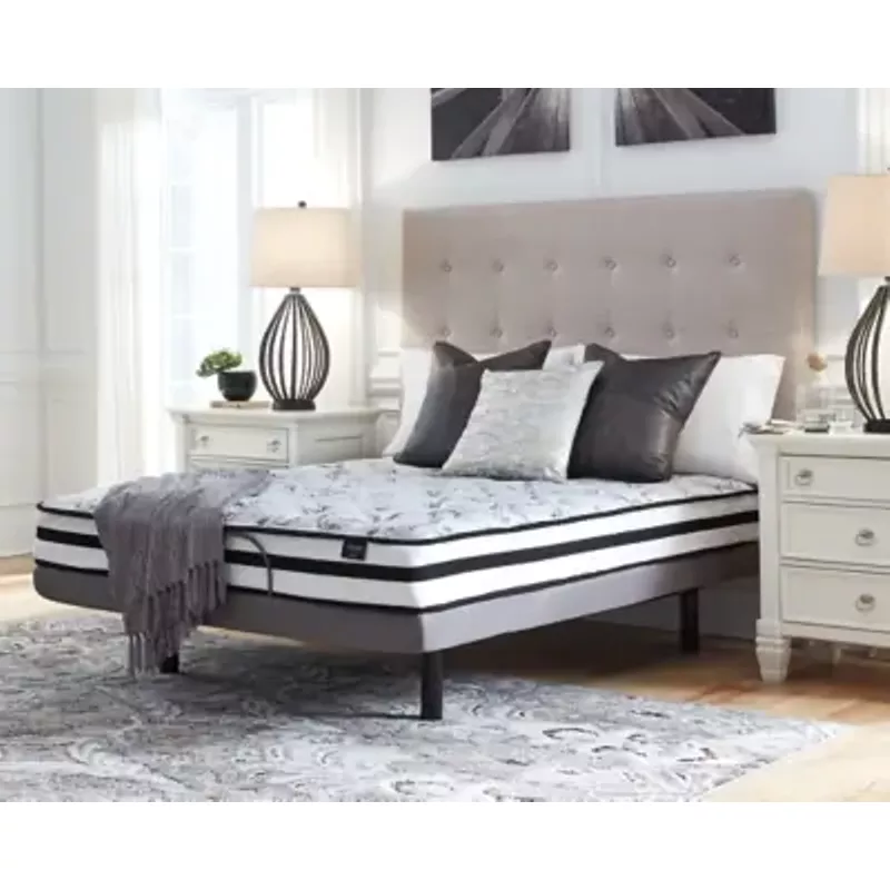 White 8 Inch Chime Innerspring King Mattress/ Bed-in-a-Box