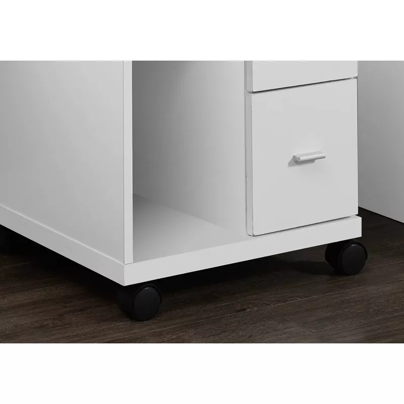 Office/ File Cabinet/ Printer Cart/ Rolling File Cabinet/ Mobile/ Storage/ Work/ Laminate/ White/ Contemporary/ Modern