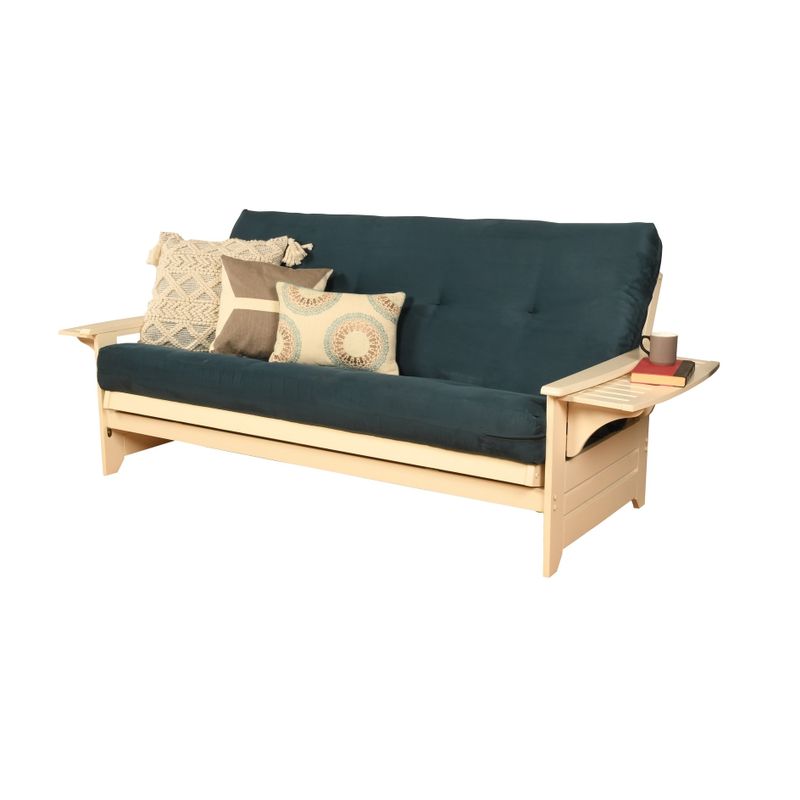 Copper Grove Dixie Futon Frame in Antique White Wood with Innerspring Mattress - Peter's Cabin