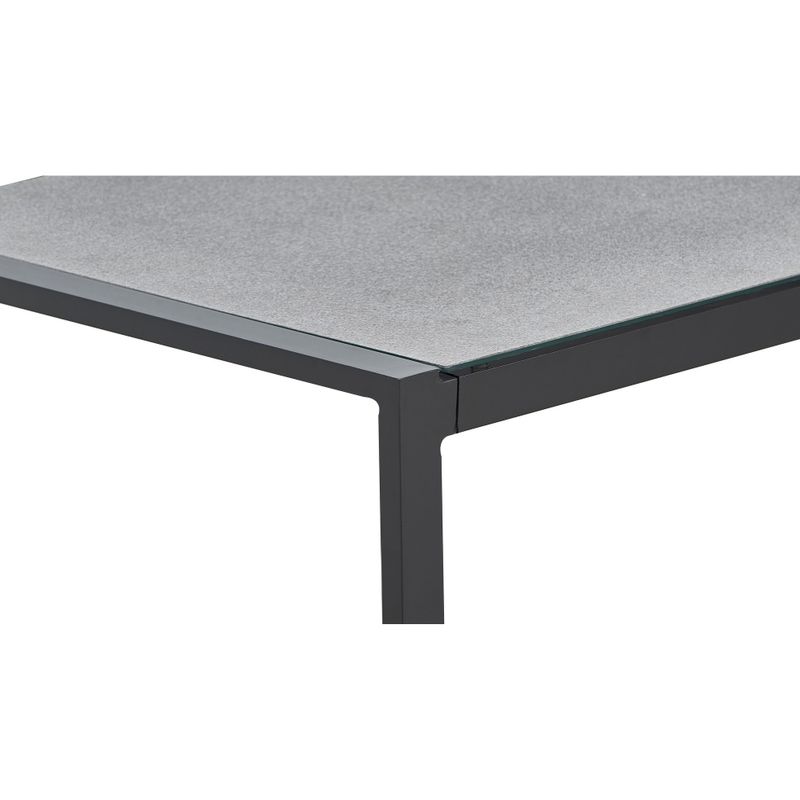 Tommy Hilfiger Hampton Outdoor Coffee Table with Pebbled Glass