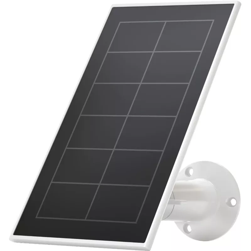 Arlo - Mounted Solar Panel Charger for Pro 5S 2K, Pro 4, Pro 3, Floodlight, Ultra 2, and Ultra Cameras - White