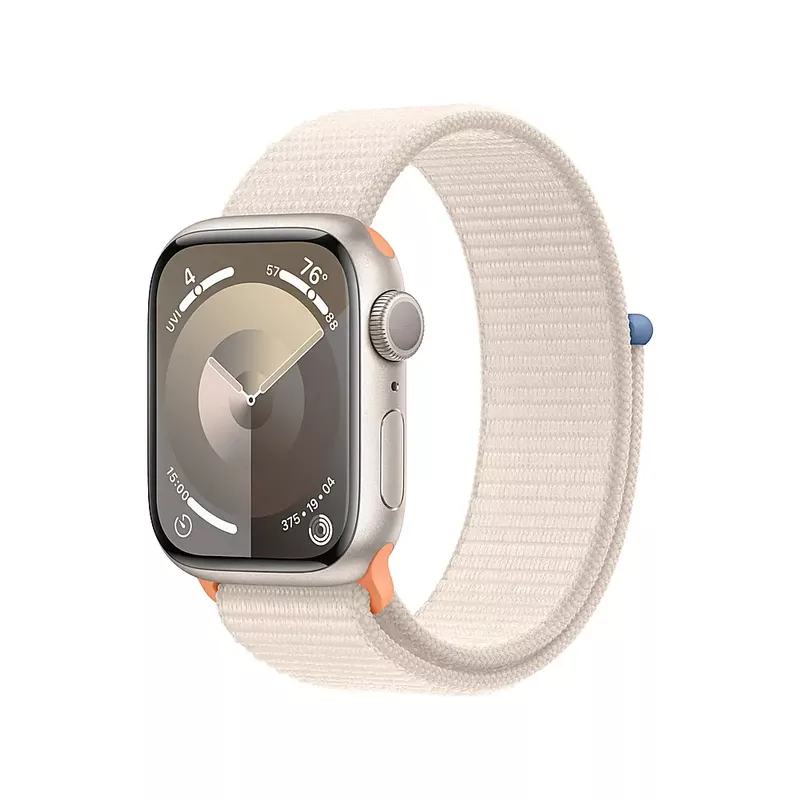 Apple Watch Series 9 GPS 41mm Starlight Aluminum Case with Starlight Sport Loop